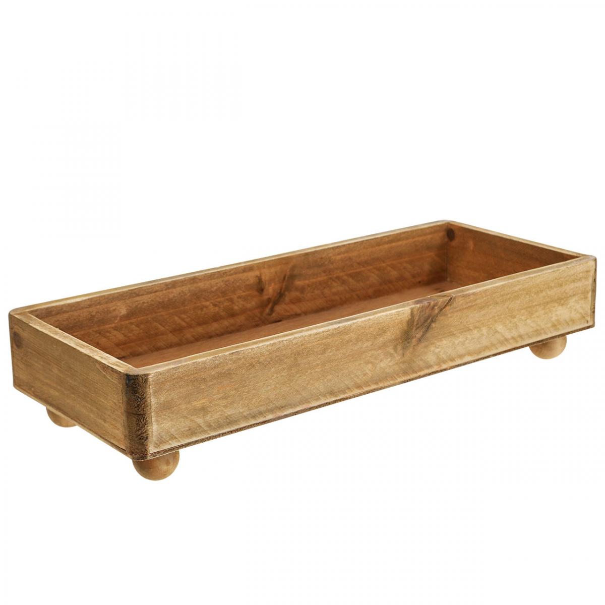 Langes Holztablett Als Tafelaufsatz Cabilock Holztablett – Rechteckig, Natur, Lang, Rustikal, Für Kerzen, Blumen, Servieren, Deko, Esszimmer & Wohnzimmer