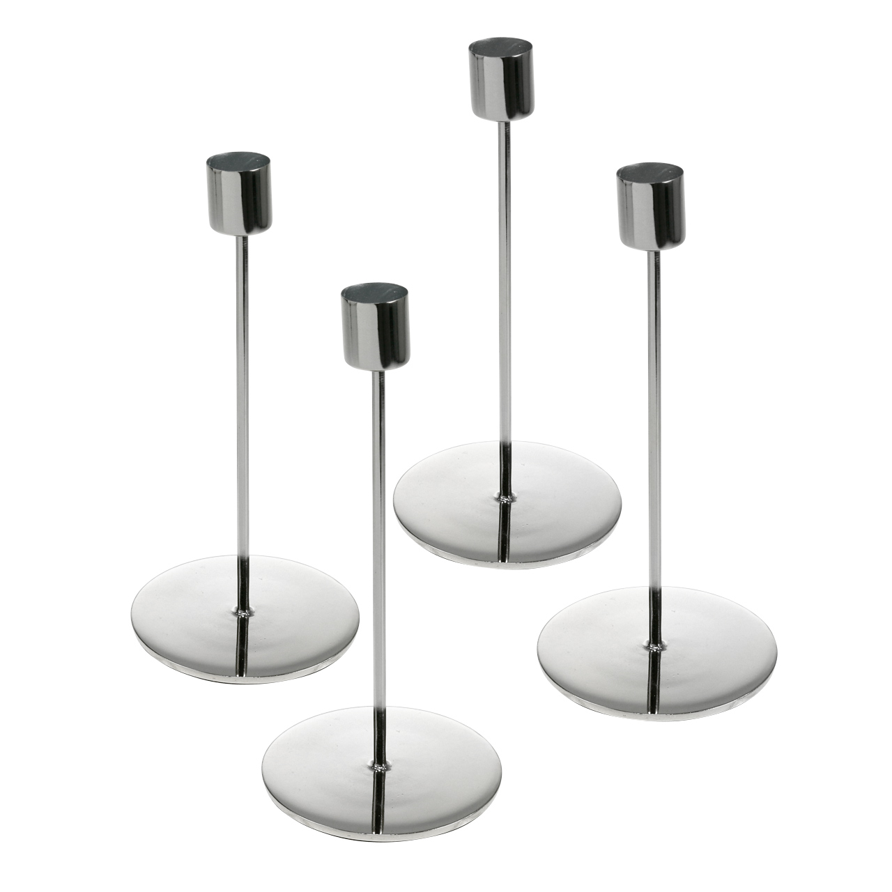 Kerzenständer Ø5cm H11cm Silbern 4St-800223-91 einkaufen in der Schweiz