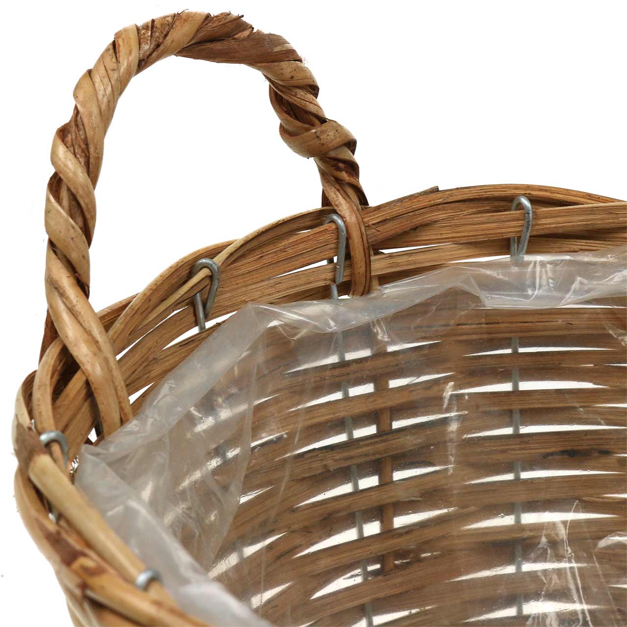 2 Weidenkorb-Blumentöpfe, 17x16x11 Cm – Für Picknick, Deko, Garten, Mit Kunststoffeinsatz