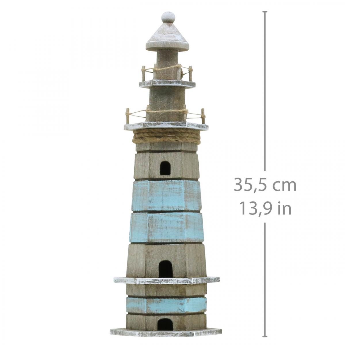 2 Holz-Leuchttürme Als Deko - Maritime Atmosphäre Für Zuhause