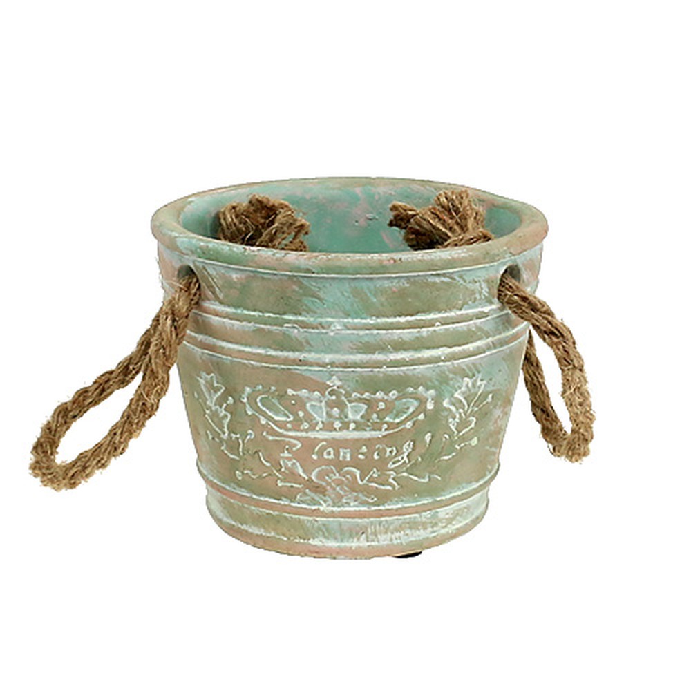 Topf mit Seilgriffen Grün Ø11,5cm H9cm 2St kaufen in Schweiz