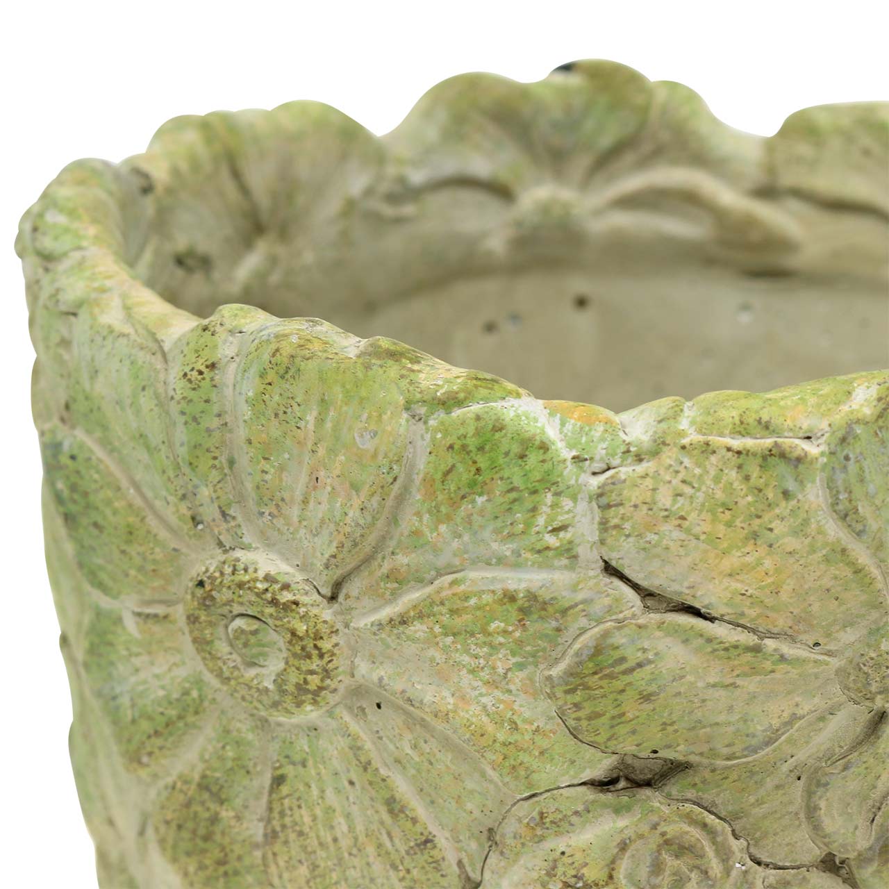 Viana Steinguss Pflanztopf Baumstumpf Mit Pilzen - Natur Deko Für Garten & Wohnzimmer