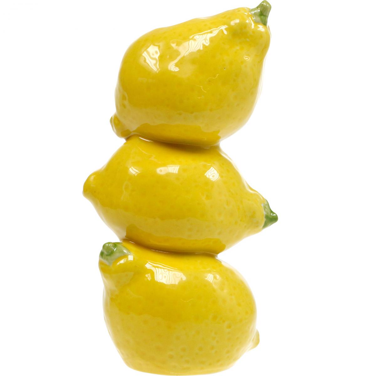 Floristik24.ch Blumenvase Sommerdeko Dekovase Zitrone Keramik H20cm