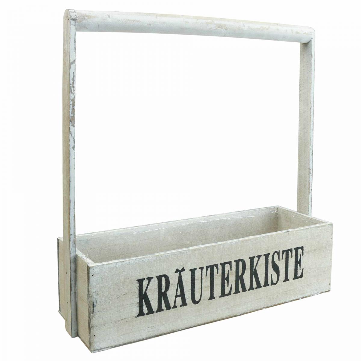 Vintage Pflanzkasten Holz Weiss 361238cm | Floristik24