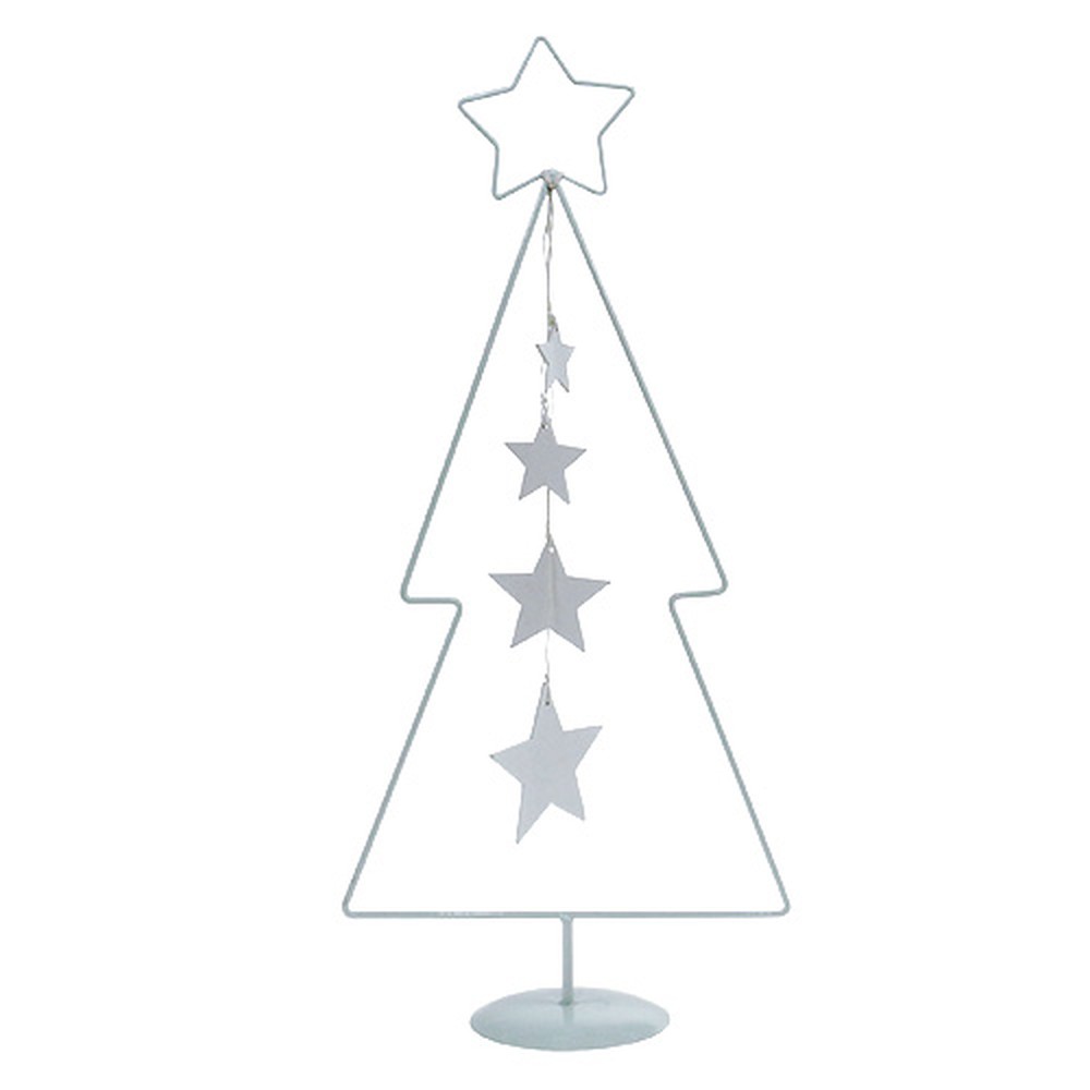 Floristik24.ch Weihnachtsbaum Metall Weiß H53,5cm78428
