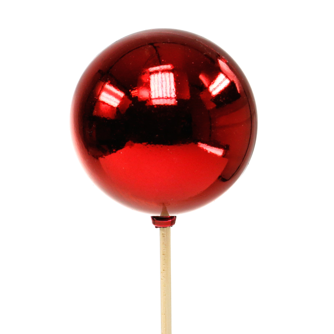Floristik24.ch Weihnachtskugel am Stab Ø6cm Rot 18St64034826