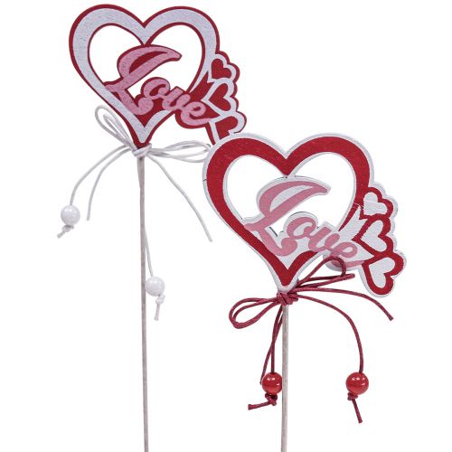 Blumenstecker Dekostecker “Love” Valentinstag 25,5cm 16St