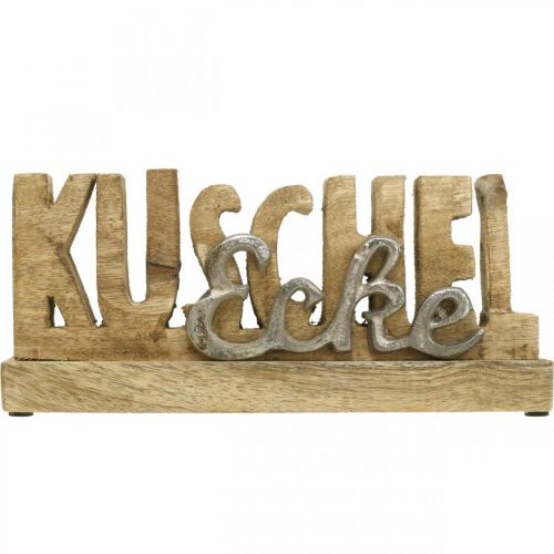 Floristik24 Schriftzug Holz, Kuschelecke, Deko Aufsteller L27cm H12cm