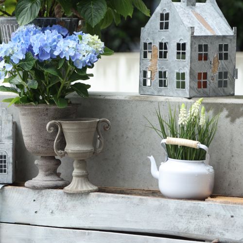 Artikel Deko-Teekessel Metall Vintage Look für Blumenarrangements