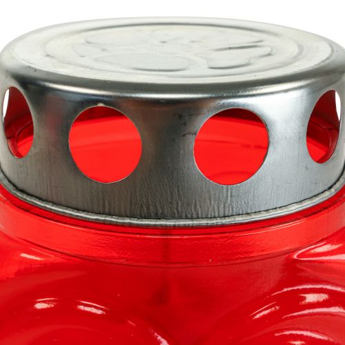 Artikel Grabkerzen Rot Herz Trauerlicht Gedenklicht 9×8×15cm 24h 4 St