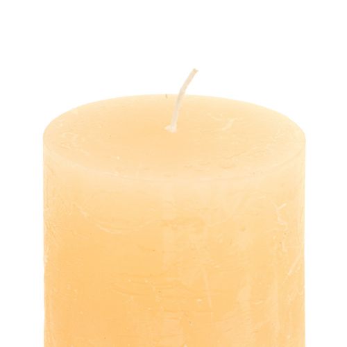 Artikel Kerzen Apricot Hell Durchgefärbte Stumpenkerzen 60×80mm 4St