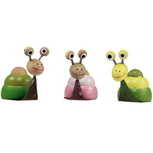 Tischdeko Frühling Deko Schnecke Frühlingsdeko 8cm 3 St