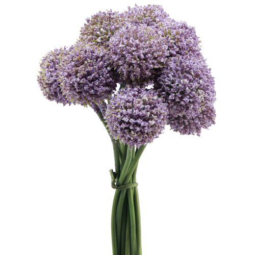 Floristik24 Kunstblumen Kugelblume Allium künstlich Violett 25cm 12St