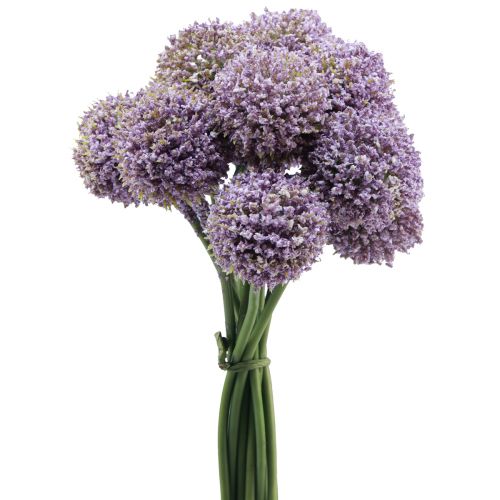 Floristik24 Kunstblumen Kugelblume Allium künstlich Violett 25cm 12 St
