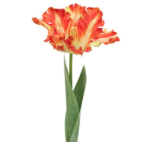 Artikel Kunstblume Papageientulpe künstlich Tulpe Orange 69cm