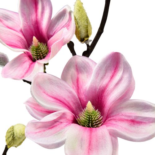 Artikel Kunstblume Magnolienzweig Magnolie künstlich Rosa 59cm 3St