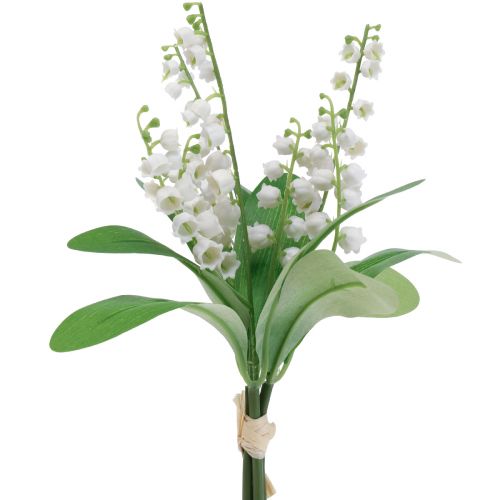 Floristik24 Deko Maiglöckchen Künstliche Frühlingsblumen Weiß 31cm 3 St