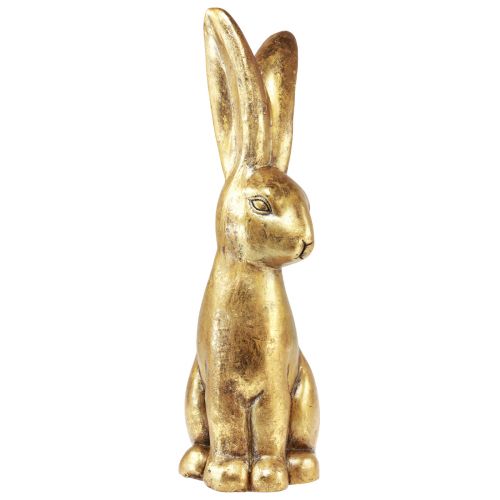 Floristik24 Deko Osterhase Gold Osterdeko Hase sitzend Antik H50cm