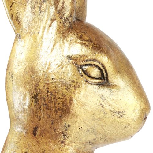 Floristik24 Deko Osterhase Gold Osterdeko Hase sitzend Antik H50cm