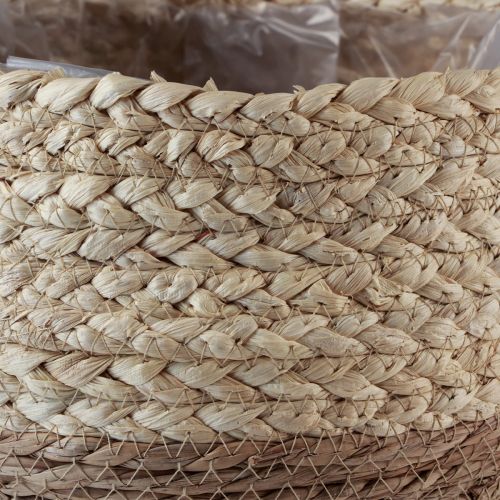 Artikel Korb mit Henkeln Pflanzkorb Seegras Jute Ø23cm H20cm Boho Chic Urban Jungle Deko