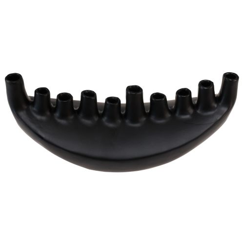 Artikel Vase Keramik Schiff Tischdeko Schwarz Abstrakt Modern H15cm