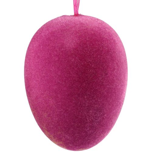 Artikel Deko Ostereier zum Aufhängen Bunt beflockt H8cm 8 St