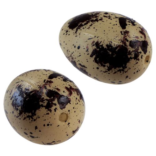 Floristik24 Künstliche Wachteleier Deko Eier Grün Kunststoff 4cm 24 St