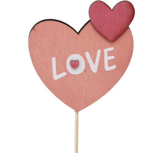 Artikel Blumenstecker aus Holz Love Dekostecker 8×7,5cm 12 St