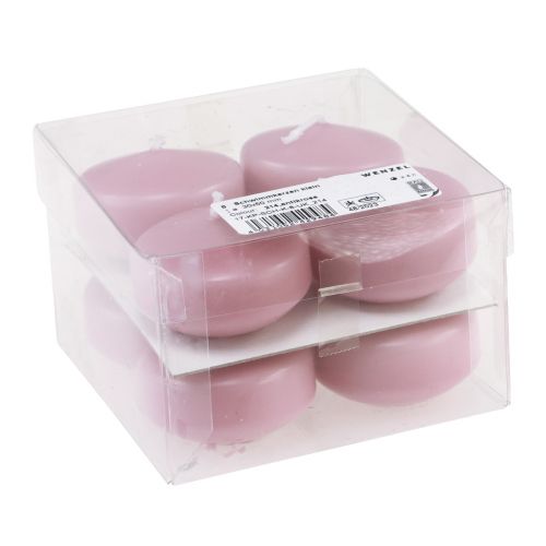 Wiedemann Schwimmkerzen 24 Stück | Pink 45mm Aus 100% Ceresinwachs