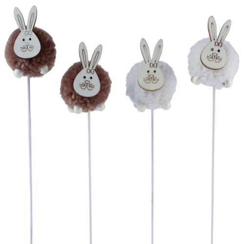 Floristik24 Osterhase Blumenstecker Ostern Hasenstecker 28cm 16 St