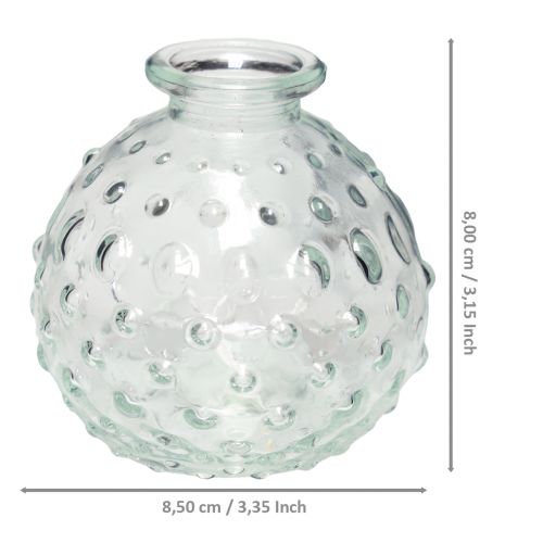 Artikel Kleine Glasvase Kugelvase Vase klar Ø8,5cm H8cm