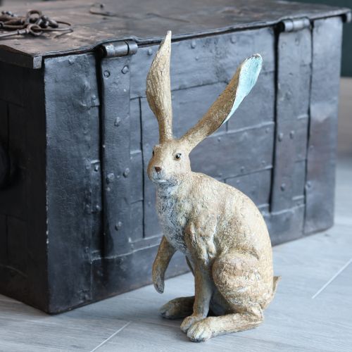 Artikel Dekofigur Hase für stilvolle Frühlings und Osterarrangements 43cm