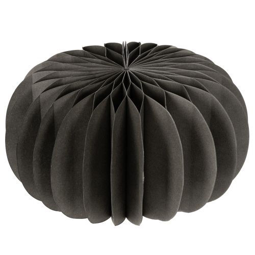Wabenpapier Kürbis aus Papier, dunkelgrau, 24 cm, 4er-Set | Floristik24.ch