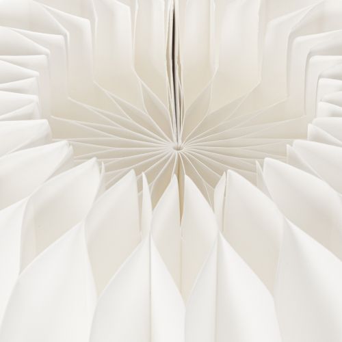 Wabenpapier Kürbis rund 24 cm weiss für Trockenblumen und Herbstdeko, 4 Stück | Floristik24.ch