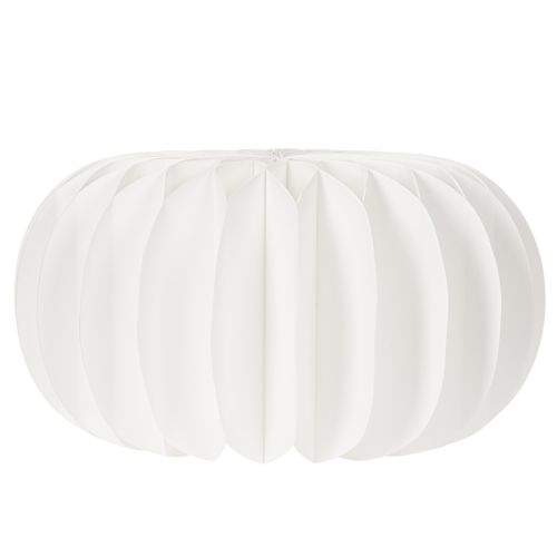 Wabenpapier Kürbis rund 24 cm weiss für Trockenblumen und Herbstdeko, 4 Stück | Floristik24.ch