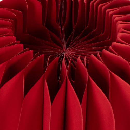 Papierdekoration Kürbis aus rotem Wabenpapier Ø 24 cm 4er-Set | Floristik24.ch