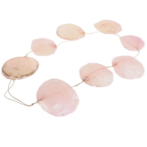 Floristik24 Muschel Girlande Perlmutt Muschelgirlande Capiz Rosa L108cm