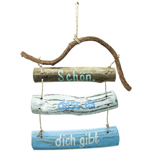 Artikel Treibholz Deko mit Schriftzug, Wandschmuck, maritime Hängedeko 43×41cm