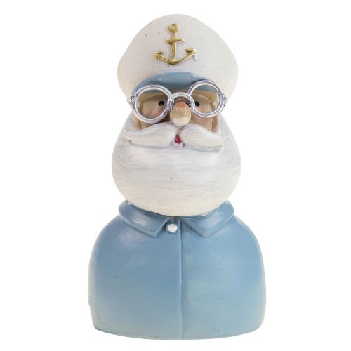Maritime Deko Figur Kapitän mit Brille Sommerdeko H11,5cm
