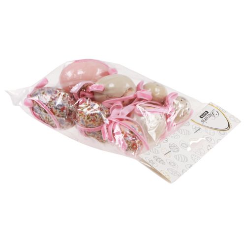 Floristik24 Ostereier Deko Eier zum Aufhängen mit Motiven 4-6cm 12St