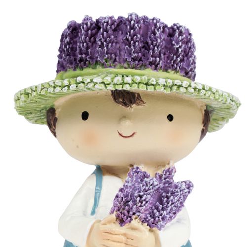 Floristik24 Dekofiguren Lavendel Deko Mädchen & Junge H14,5cm 2St