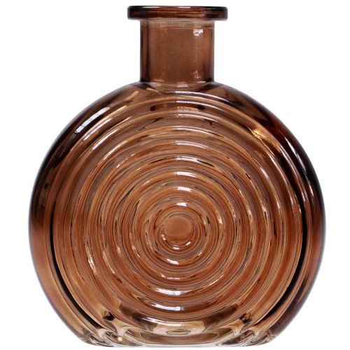 Floristik24 Glasvasen Retro Minivasen Glas Braun Beige H13,5cm 2St