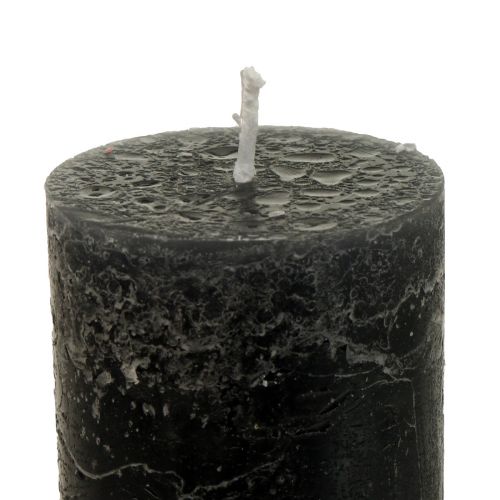 Artikel Große Kerzen Stabkerzen Durchgefärbt Anthrazit 50x300mm 4St