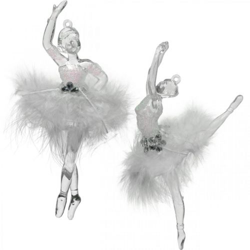 Baumschmuck, Adventsdeko, Ballerina Anhänger 12,5-14cm 3St