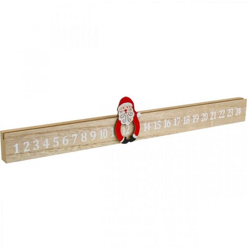 Floristik24 Adventskalender Holz Adventsleiste Deko Advent 48,5cm 3St