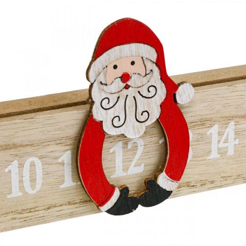 Floristik24 Adventskalender Holz Adventsleiste Deko Advent 48,5cm 3St