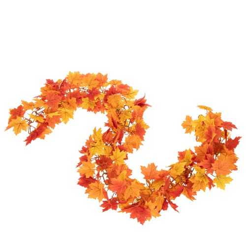 Künstliche Ahornblatt-Girlande 170 cm in Rot-Orange-Gelb für Herbstdekoration im Innenbereich | Floristik24.ch