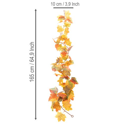 Artikel Ahorn-Girlande künstlich 165 cm herbstlich mehrfarbig