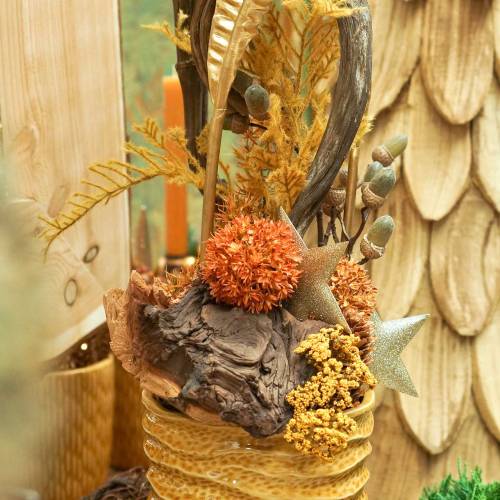 Floristik24 Zierlauch Allium künstlich Orange 70cm 3St