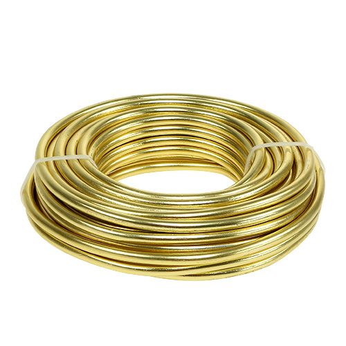 Artikel Aludraht 5mm 500g Gold für Floristik, Basteln und Dekoration